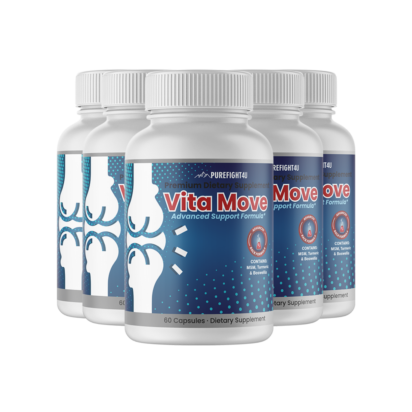 Vita Move Advanced Support Formula 5 Bottles 300 Capsules