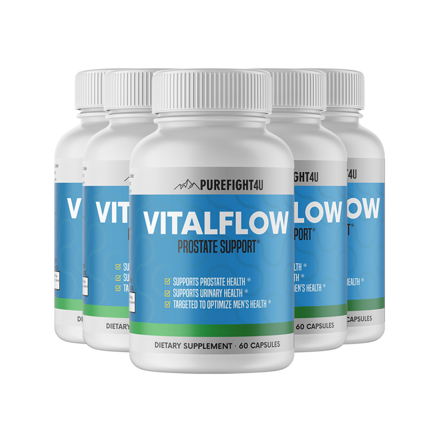 VITALFLOW Prostate Support - 5 Bottles 300 Capsules