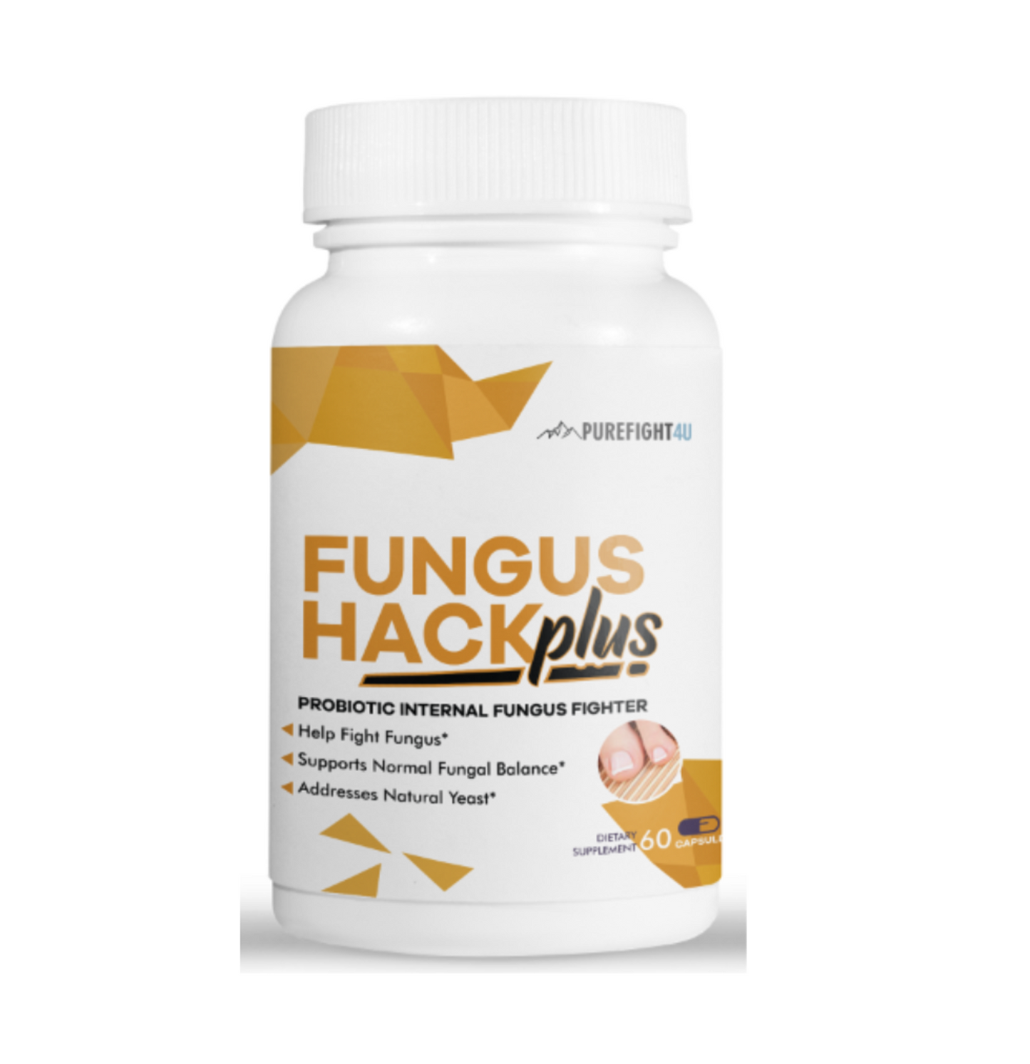 Fungus Hack Plus Probiotic Internal Fungus Fighter- Antifungal Nail Pill, 5 Bottles 300 Caps