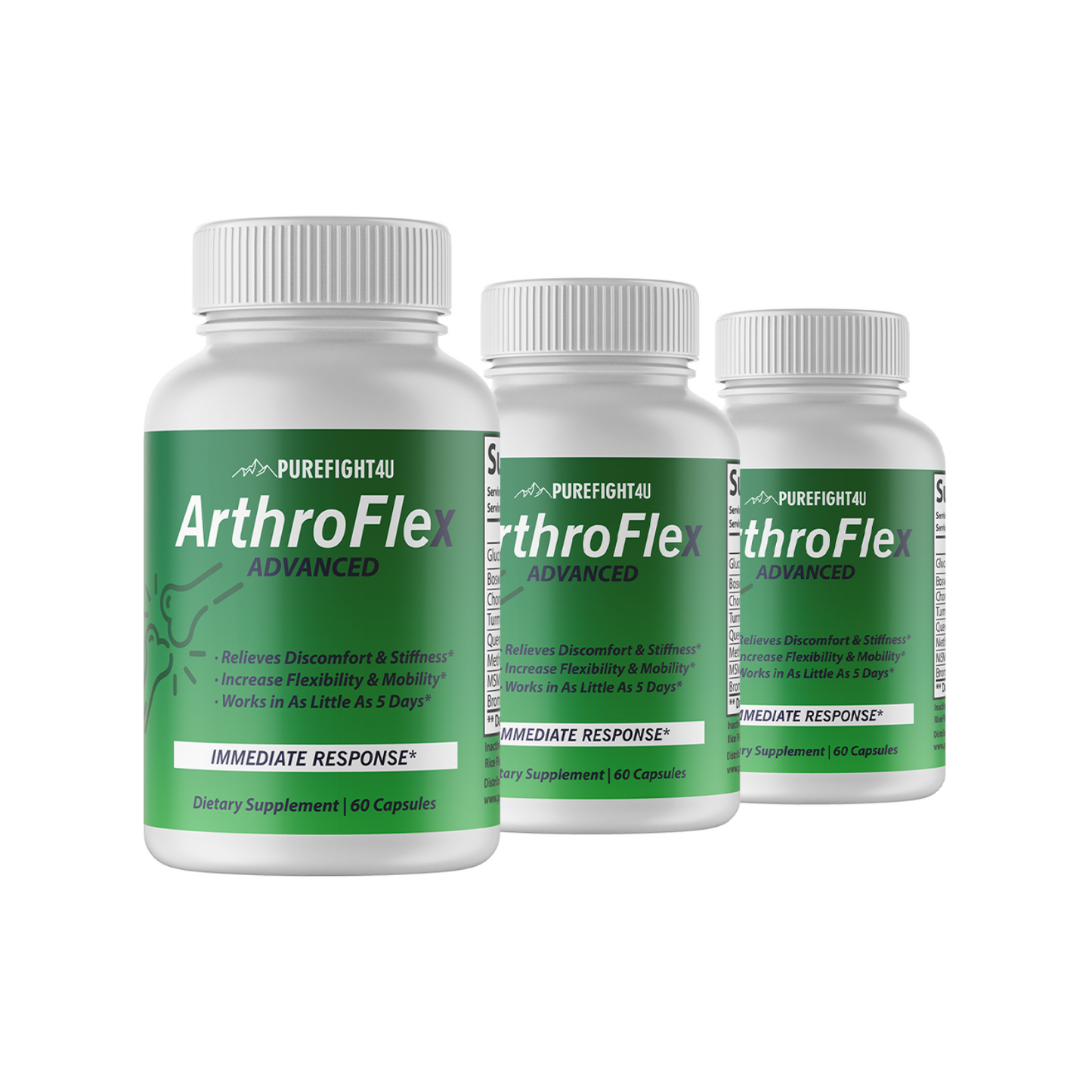 ArthroFlex Advanced - 3 Bottles 180 Capsules