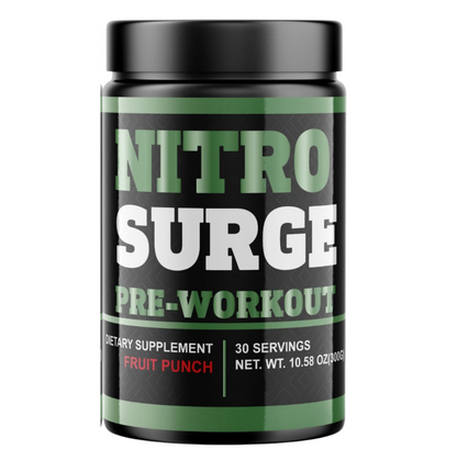 Nitro Surge Pre-workout fruit punch 10.58 oz - 3 Bottles - BRAND NEW