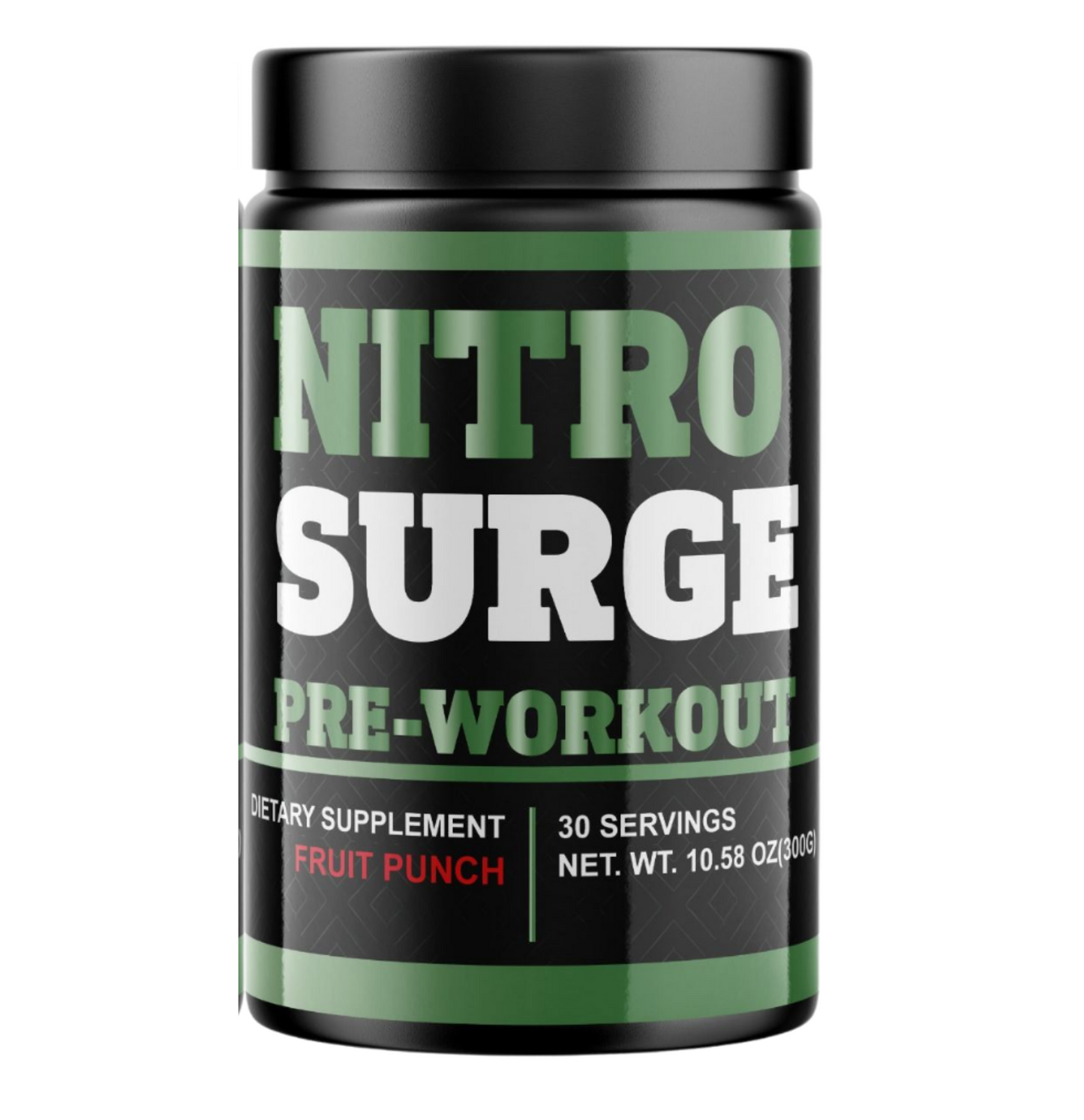 Nitro Surge Pre-workout fruit punch 10.58 oz - 2 Bottles