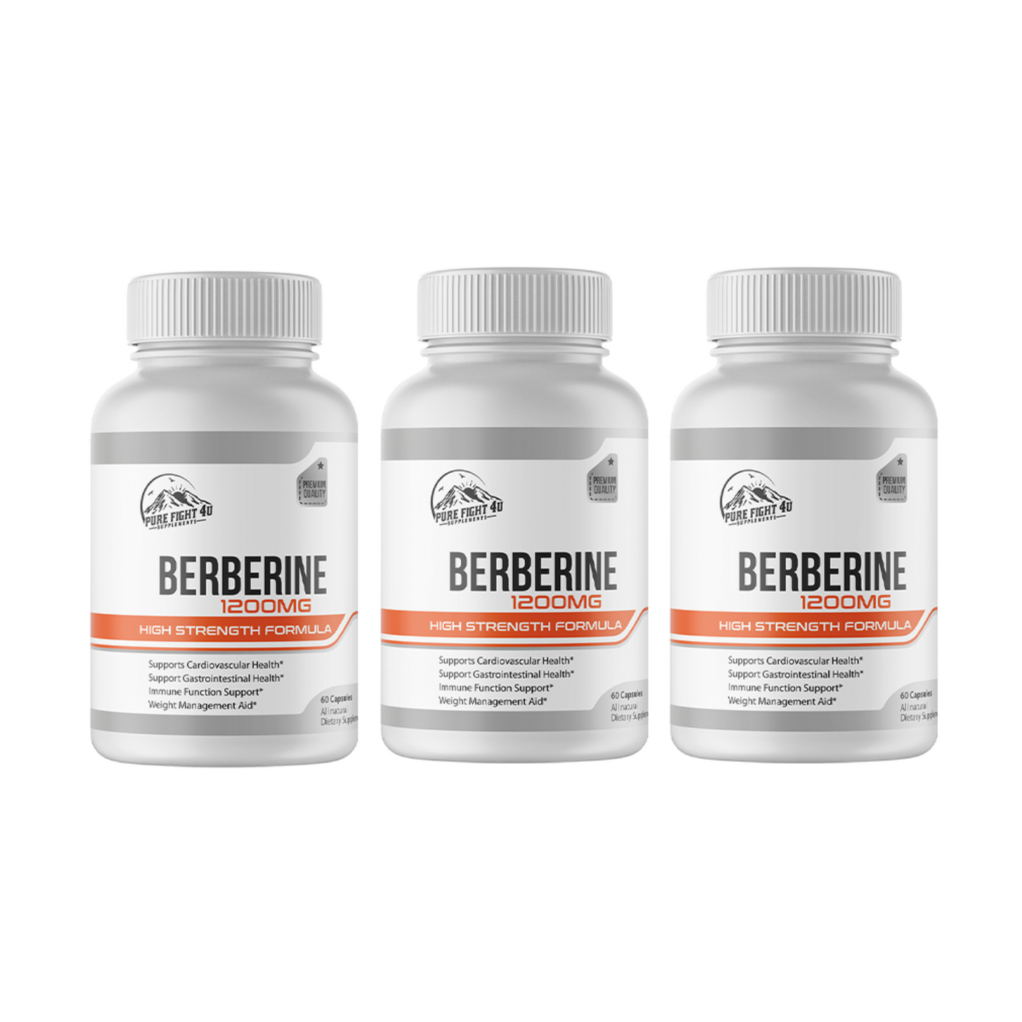 Berberine 1200mg High Strength Formula 10 Bottles 600 Capsules