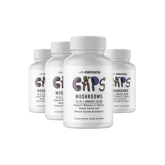 CAPS Mushroom 10-in-1 Immunity Blend 4 Bottles 240 Capsules