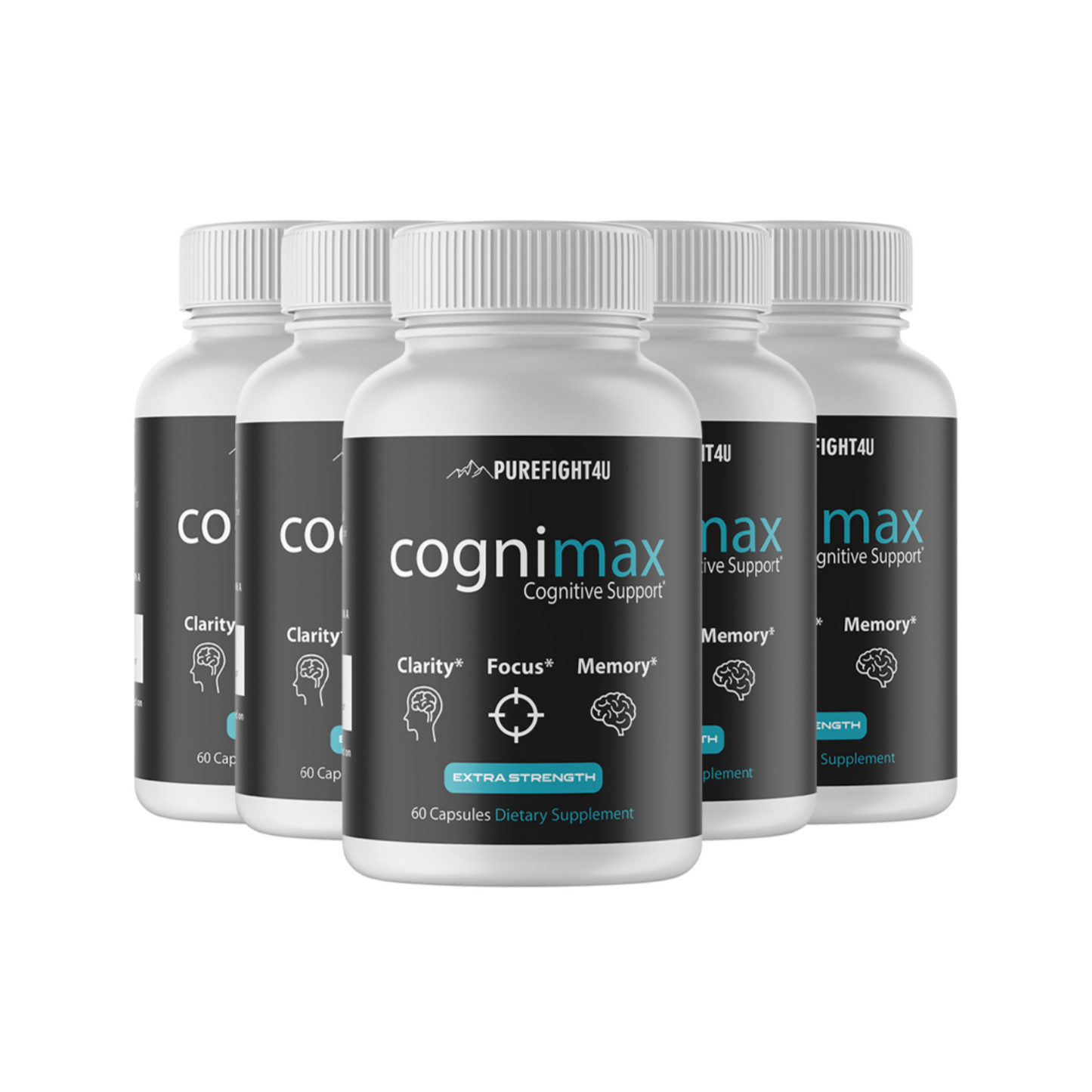 CogniMax Cognitive Support - 5 Bottles 300 Capsules