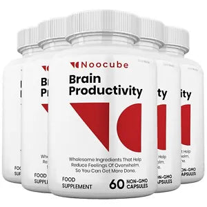 (5 pack) Noocube Brain Productivity Pills, Cognitive &amp; Memory, Premium Formula