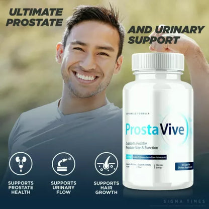 ProstaVive Advanced Urinary Aid Pills to Support Healthy Prostate Functions 60ct