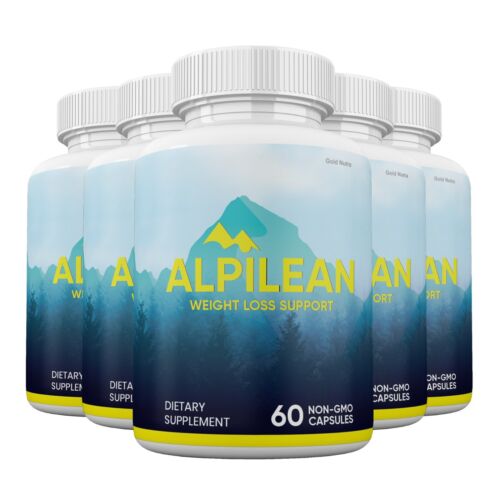 (5 Pack) Alpilean Pills, Advanced Formula Supplement, Original Maximum Strength