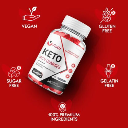 Vista Keto ACV Gummies Maximum Strength Official Keto Gummy Weight Loss (1 Pack)