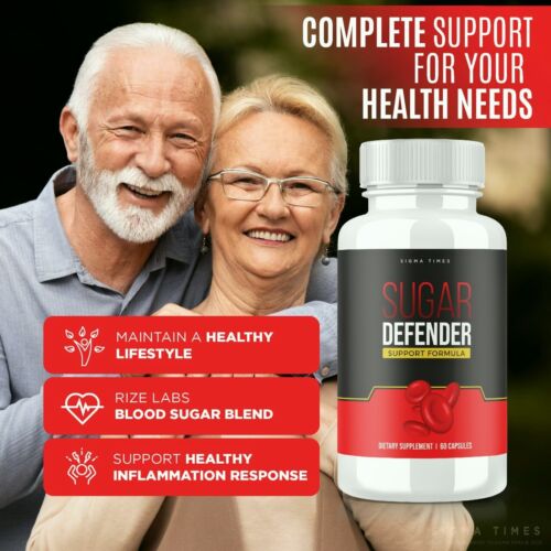 Sugar Defender Pills to Support Healthy Blood Sugar Levels 60ct