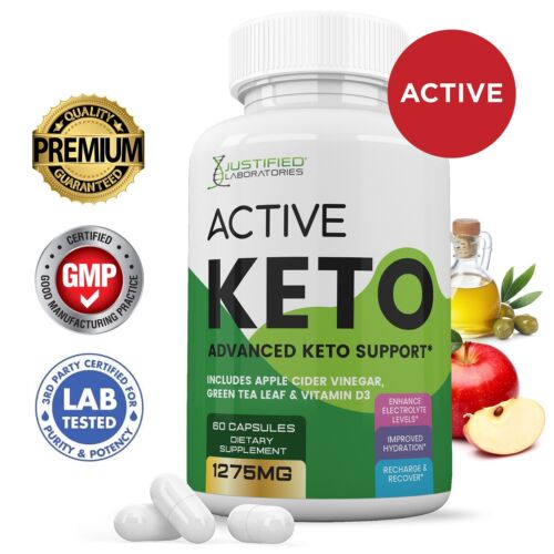 Active Keto ACV Pills 1275 MG Stronger Than Gummies Keto Pills 1 Bottle