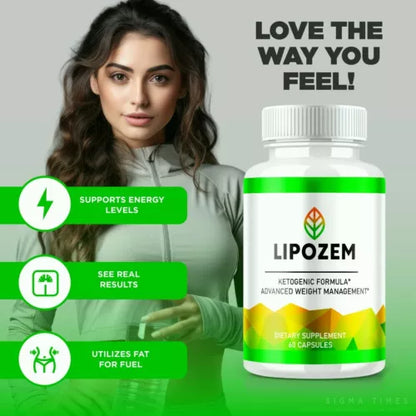 Lipozem Advanced Dietary Pills to Support Weight Loss and Gut Health 60ct