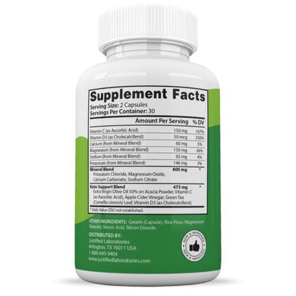 Active Keto ACV Pills 1275 MG Stronger Than Gummies Keto Pills 1 Bottle