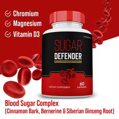 Sugar Defender Pills, Official Sugar Defender 24 Max Strength (5 Pack)