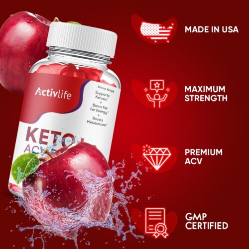 ActivLife ACV Keto Gummies, Activ Life Gummies Maximum Strength (3 Pack)