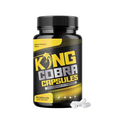 King Cobra Capsules Extra Strength Formula Pills for Men-60 Capsules