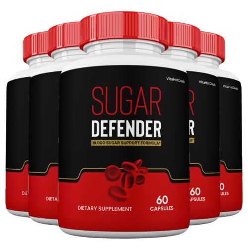 Sugar Defender Pills, Official Sugar Defender 24 Max Strength (5 Pack)