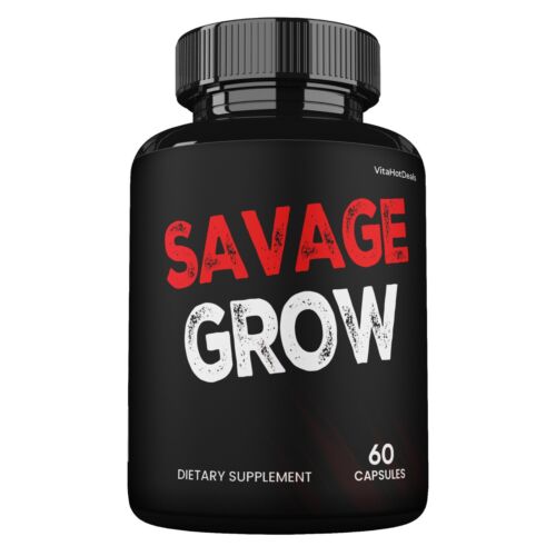 Savage Grow Capsules, Maximum Strength Supplement , Made in USA  (3 Pack)