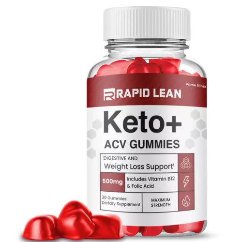 Rapid Lean Keto ACV Gummies, Official Rapid Lean Max Strength Gummies (2 Pack)