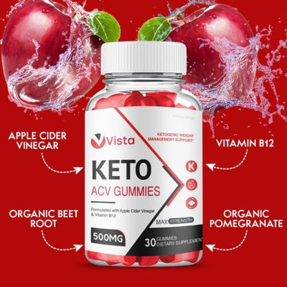 Vista Keto ACV Gummies Maximum Strength Official Keto Gummy Weight Loss (1 Pack)